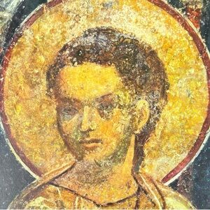 Jesus Christ Original Vintage Fine Art 60’s Print Poster Medieval Bulgaria Wall